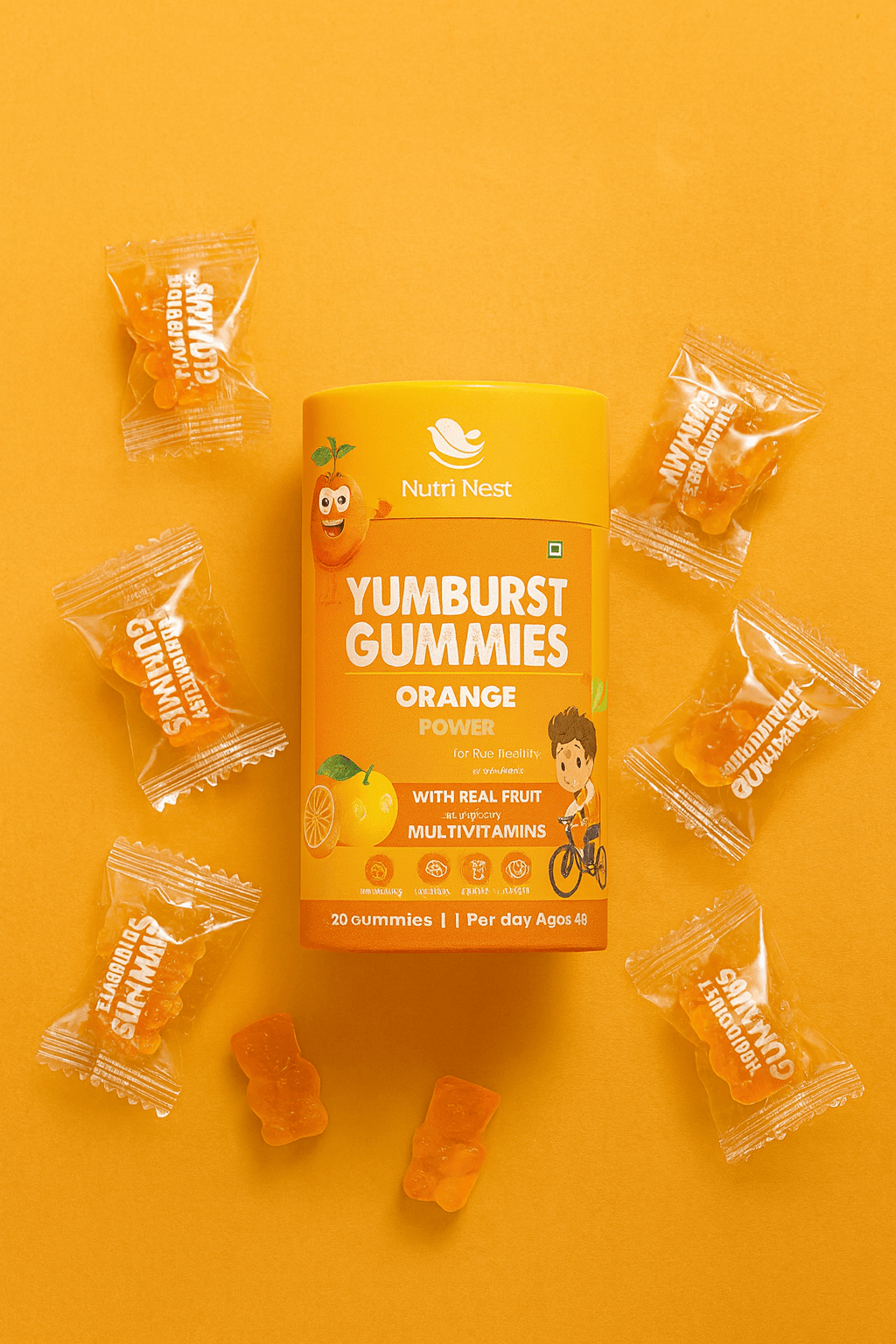 YumBurst Orange Gummies