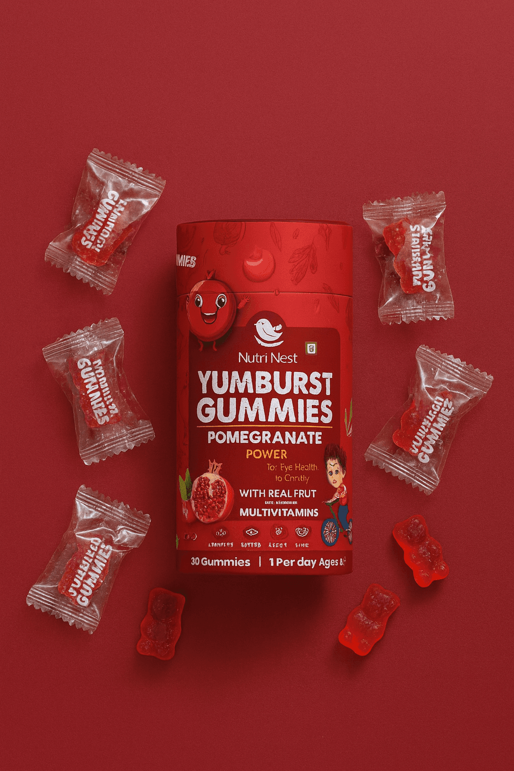 YumBurst Pomegranate Gummies